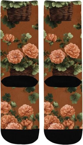 جوارب Clover and Ranunculus Art للمشي لمسافات طويلة - جوارب شتوية حرارية سميكة دافئة للأولاد والبنات للمدرسة، والارتداء اليومي والأنشطة الخارجية in Kuwait