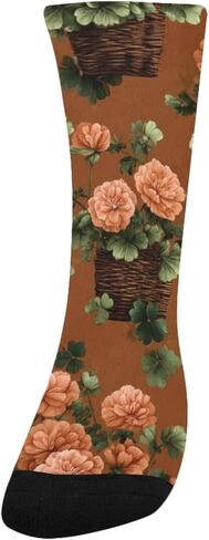 جوارب Clover and Ranunculus Art للمشي لمسافات طويلة - جوارب شتوية حرارية سميكة دافئة للأولاد والبنات للمدرسة، والارتداء اليومي والأنشطة الخارجية in Kuwait