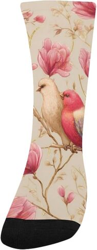 جوارب Blossom Bird Motif للمشي لمسافات طويلة - جوارب شتوية حرارية سميكة دافئة للأولاد والبنات الصغار للمدرسة، والارتداء اليومي والأنشطة الخارجية in Kuwait