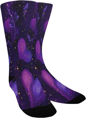 Golden Heart Floral Hiking Socks - Toddler Boys & Girls Warm Thick Thermal Winter Crew Socks for School, Daily Wear & Outdoor Activities in Kuwait