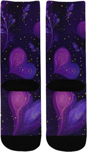 Golden Heart Floral Hiking Socks - Toddler Boys & Girls Warm Thick Thermal Winter Crew Socks for School, Daily Wear & Outdoor Activities in Kuwait