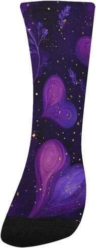 Golden Heart Floral Hiking Socks - Toddler Boys & Girls Warm Thick Thermal Winter Crew Socks for School, Daily Wear & Outdoor Activities in Kuwait