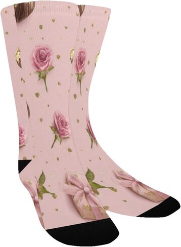 جوارب Luxe Sweet Motif للمشي لمسافات طويلة - جوارب شتوية حرارية سميكة دافئة للأولاد والبنات للمدرسة، والارتداء اليومي والأنشطة الخارجية in Saudi Arabia