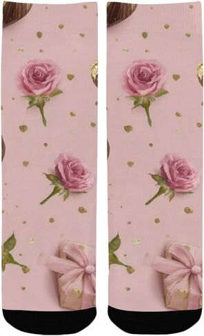 جوارب Luxe Sweet Motif للمشي لمسافات طويلة - جوارب شتوية حرارية سميكة دافئة للأولاد والبنات للمدرسة، والارتداء اليومي والأنشطة الخارجية in Saudi Arabia