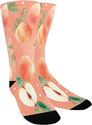 Peach Berry Bloom Spring Hiking Socks - Toddler Boys & Girls Warm Thick Thermal Winter Crew Socks for School, Daily Wear & Outdoor Activities in Kuwait