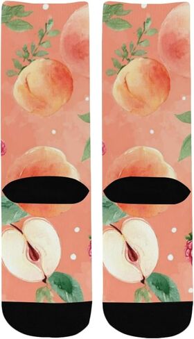 Peach Berry Bloom Spring Hiking Socks - Toddler Boys & Girls Warm Thick Thermal Winter Crew Socks for School, Daily Wear & Outdoor Activities in Kuwait