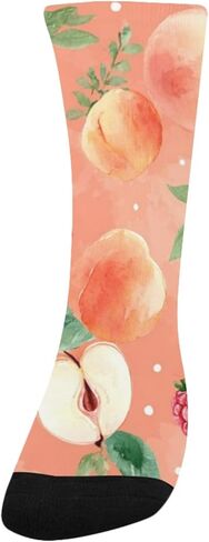 Peach Berry Bloom Spring Hiking Socks - Toddler Boys & Girls Warm Thick Thermal Winter Crew Socks for School, Daily Wear & Outdoor Activities in Kuwait