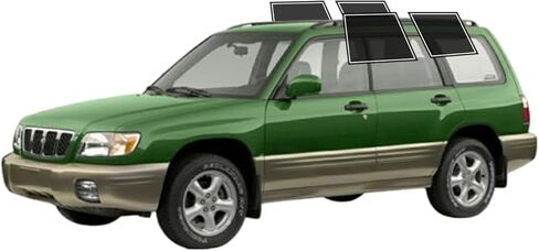 Precut Windows Tint Film All Sides Cars Sun Blocking Protection Privacy Anti Shatter Glass 2 Ply Film Any Tint Shade kit for Subaru Forester 1998-2002 in Saudi Arabia