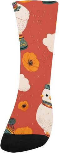 Winter Chick Flowers Hiking Socks - Toddler Boys & Girls Warm Thick Thermal Winter Crew Socks for School, Daily Wear & Outdoor Activities in Kuwait