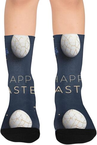 Midnight Gold Bloom Hiking Socks - Toddler Boys & Girls Warm Thick Thermal Winter Crew Socks for School, Daily Wear & Outdoor Activities in Kuwait