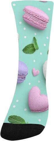 Macaron Heart Treat Art Hiking Socks - Toddler Boys & Girls Warm Thick Thermal Winter Crew Socks for School, Daily Wear & Outdoor Activities in Kuwait