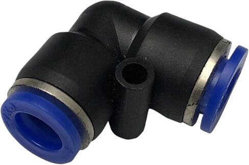 Pneumatic trachea quick plug connector PV4 6 8 10 12 14 16 L-shaped right-angle two-way plastic elbow(PV16) in Saudi Arabia