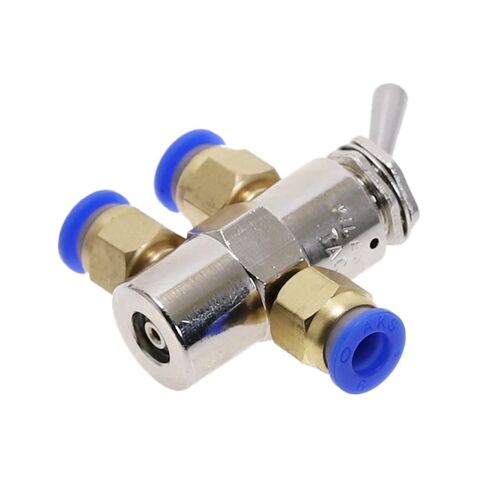 Air Valve, Exhaust Toggle Switch, 2 Position 5 Way Toggles Cylindrical Mechanical Pneumatic Valves Switchs Fiittings TAC2-4V in Saudi Arabia