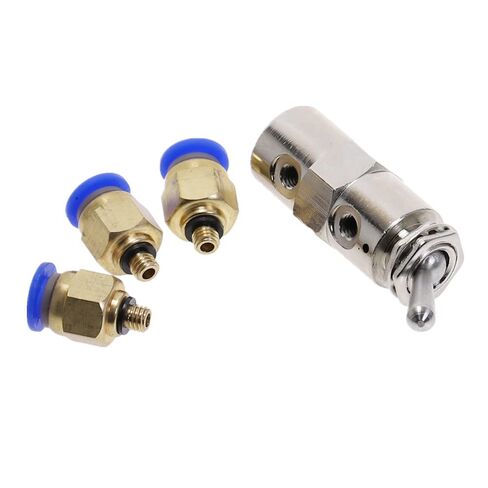 Air Valve, Exhaust Toggle Switch, 2 Position 5 Way Toggles Cylindrical Mechanical Pneumatic Valves Switchs Fiittings TAC2-4V in Saudi Arabia