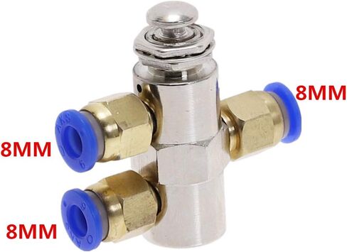Air Valve,Exhaust Toggle Switch, 2 Position 5 Way ON/Off M5 Thread Push Button Switchs TV-4P Air Pneumatic Mechanical Valves Fiittings in Saudi Arabia