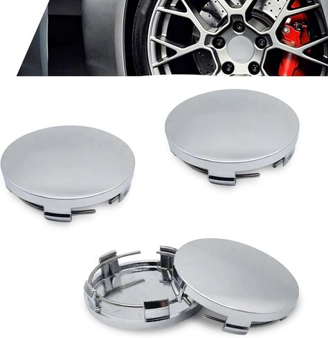 4 PCS Car Wheel Hub Center Cap, 2.36 Inches Outer Diameter 2.2 Inches Inner Diameter Car Wheel Hub Cover, Curved Snap-in Wheel Hub Decorative Cover, Universal for Most Cars (Black) in Saudi Arabia