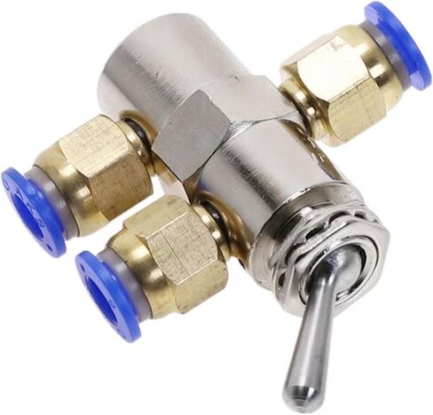 Air Valve, Toggle Switch, Exhaust Valve 2 Position 5 Way Toggles Cylindrical Mechanical Pneumatic Valves Switchs Fiittings TAC2-4V in Saudi Arabia
