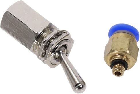 Air Valve, Exhaust Toggle Switch Position, 2 Way ON/Off M5 Thread Toggles Switchs TV-3S Pneumatic Mechanical Valves Fiittings in Saudi Arabia