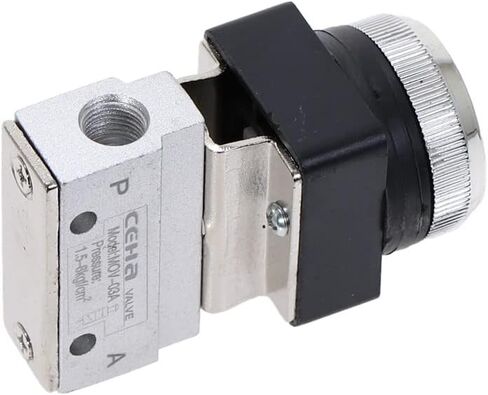 Air Valve, Mechanical Toggle Switch, 1 Piece 1/8" Thread 2 Position 3 Way Red Flat Push Button Momentary Pneumatic Valves MOV-321PP in Saudi Arabia