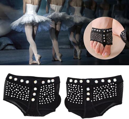 Joyzan Dance Paws Pad, Half Sole Shoes Ballet Lyrical Bare Foot Undies Thongs Protection Fitness Yoga Wear Bare Toe Belly Contemporary Professional Socks Protector Cushion Kids Women Girls Men 1 Pair in Saudi Arabia