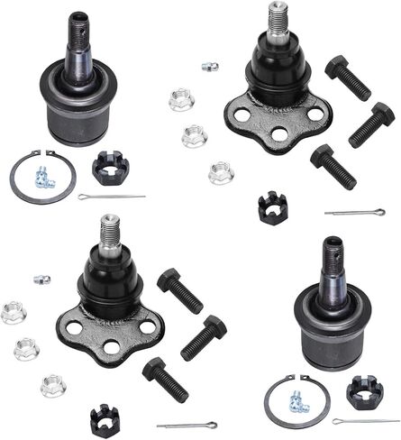 Detroit Axle - 4WD Front 4pc Ball Joints for 2000-2004 Dodge Dakota 2000-2003 Durango, 4 Upper & Lower Ball Joints 2001 2002 Replacement in Saudi Arabia