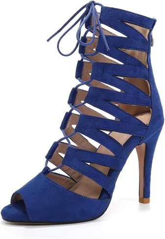 Ballroom Dance Boots Lace-up Hollow Out Latinb Salsa Tango Performence Practice Party Heels in Saudi Arabia