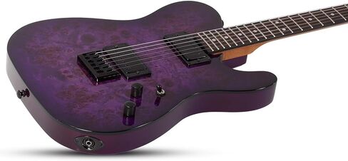 Schecter PT Standard Electric Guitar - Purple Burst Burl in Saudi Arabia