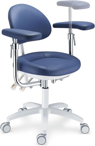 U-Series ملمس جلدي وسادة جلدية مجهر الأسنان كرسي الطبيب مع مسند ذراع دوار ارتفاع قابل للتعديل رفع كرسي طبيب الأسنان البراز PLST-094 in Kuwait