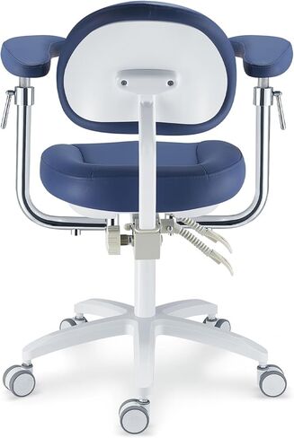 U-Series ملمس جلدي وسادة جلدية مجهر الأسنان كرسي الطبيب مع مسند ذراع دوار ارتفاع قابل للتعديل رفع كرسي طبيب الأسنان البراز PLST-094 in Kuwait