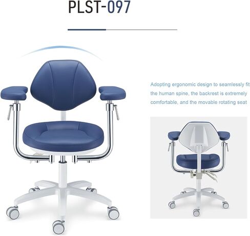 تصميم مريح مجهر كرسي الطبيب ارتفاع مقعد قابل للتعديل البراز رفع كرسي طبيب الأسنان قطب U-سلسلة الجلد يشعر الجلد PLST-097 in Kuwait