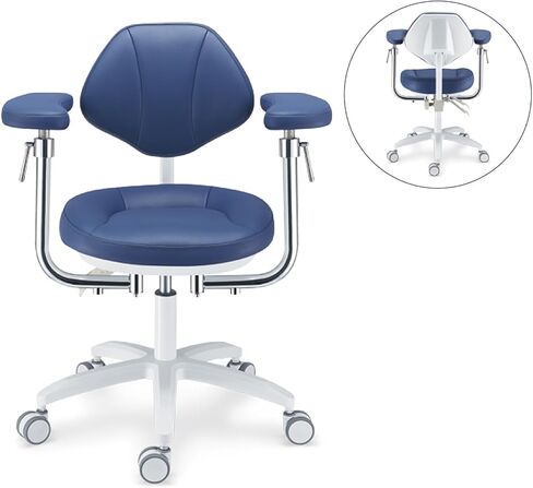 تصميم مريح مجهر كرسي الطبيب ارتفاع مقعد قابل للتعديل البراز رفع كرسي طبيب الأسنان قطب U-سلسلة الجلد يشعر الجلد PLST-097 in Kuwait