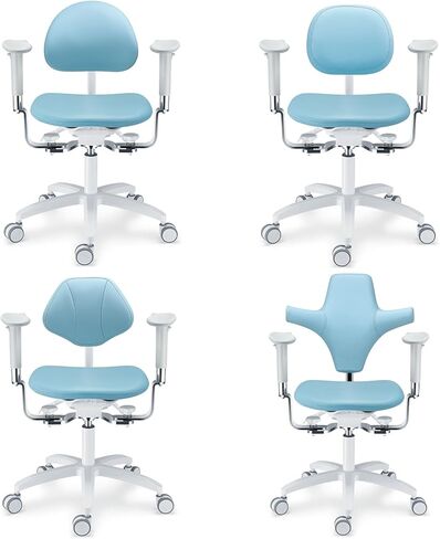 كرسي الطبيب المجهر متعدد الوظائف طبيب البراز مع مسند ذراع قابل للتعديل U-سلسلة الجلد يشعر الجلود رفع كرسي PLST-093 in Kuwait