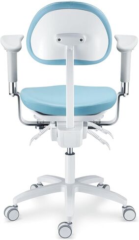 كرسي الطبيب المجهر متعدد الوظائف طبيب البراز مع مسند ذراع قابل للتعديل U-سلسلة الجلد يشعر الجلود رفع كرسي PLST-093 in Kuwait