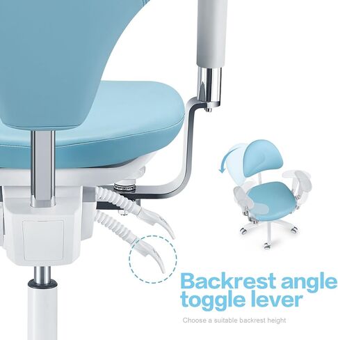 كرسي الطبيب المجهر متعدد الوظائف طبيب البراز مع مسند ذراع قابل للتعديل U-سلسلة الجلد يشعر الجلود رفع كرسي PLST-093 in Kuwait