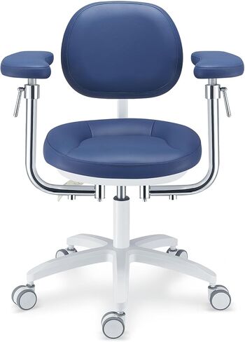 كرسي طبيب مجهر بتصميم مريح، ارتفاع قابل للتعديل، كرسي رفع من سلسلة U، مقعد جلدي لطبيب الأسنان مع عجلة عالمية صامتة PLST-095 ﻿ in Kuwait