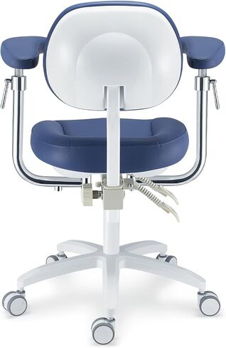 كرسي طبيب مجهر بتصميم مريح، ارتفاع قابل للتعديل، كرسي رفع من سلسلة U، مقعد جلدي لطبيب الأسنان مع عجلة عالمية صامتة PLST-095 ﻿ in Kuwait