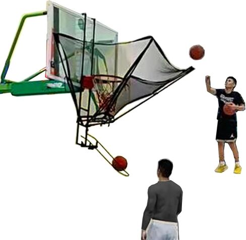 Wall Mounted Basketball Hoop Rebounder Return Attachment Shot Returner Shooting Trainer for Indoor Outdoor Return/Basketball in Saudi Arabia