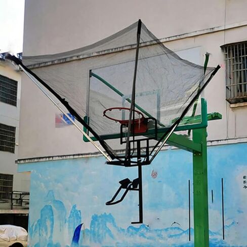 Basketball Hoop Returner Shot Return Apparatus Rotatable Shooting Trainer Rebounder Black Driveway Attac in Saudi Arabia