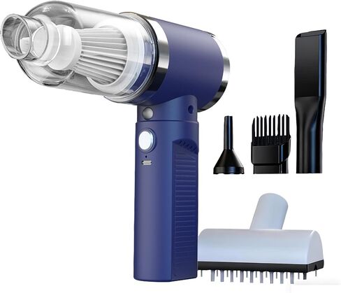 Car Vacuum Portable Cordless,Car Vacuum Cleaner high Power, Home Handheld Vacuum 30Mins with battery,Black Vacuum Cordless 5000mAh,Small Handheld Vacuum for Car, Home, Pet Cleaning,Office.(Black) in Saudi Arabia