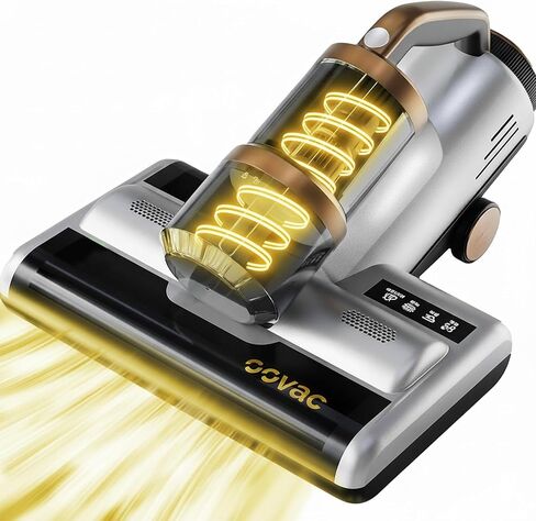 Mattress Vacuum BED CLEANER with UV-C LIGHT, 14kPa Suction, DUAL FILTERS & Dual Rollers, Furniture Handheld Vacuum Cleaner Dust Sensor, CORDED HANDHELD VACUUM for SOFA, Fabric & PET HAIR in Saudi Arabia