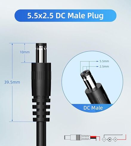 Vacuum Cleaner Charger - 26V 800mAh Power Adapter DC 5.5 X 2.5MM Charging Cable Cord 6.6 ft in Saudi Arabia