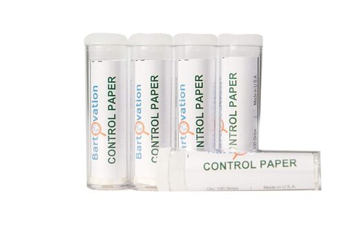 Bartovation Control Paper for use in Genetic Taste Test Experiments - Untreated, No Chemical (5 Vials of 100 Strips - 500 Strips Total) in Saudi Arabia
