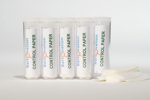 Bartovation Control Paper for use in Genetic Taste Test Experiments - Untreated, No Chemical (5 Vials of 100 Strips - 500 Strips Total) in Saudi Arabia