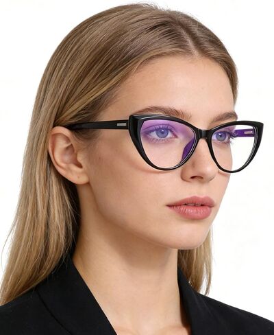 نظارات PANNER الزرقاء لحجب الضوء للنساء، إطار نظارات Bluelight Blocker للكمبيوتر Cateye Clear Cat Eye in Kuwait