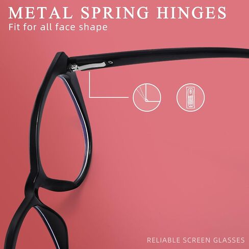 نظارات PANNER الزرقاء لحجب الضوء للنساء، إطار نظارات Bluelight Blocker للكمبيوتر Cateye Clear Cat Eye in Kuwait