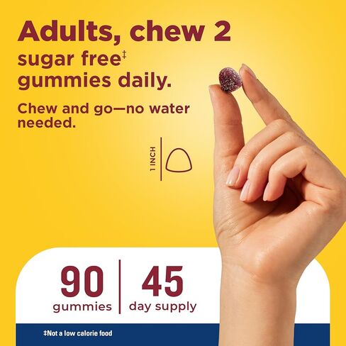 Nature Made Zero Sugar Multivitamin Men's Gummies, Muscle & Immune Support, Aspartame Free, 90 Sugar Free Multivitamin Gummies, 45 Day Supply in Saudi Arabia