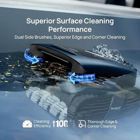 Beatbot AquaSense 2 Ultra Cordless Robotic Pool Cleaner for Complex Pools, Mapping with AI Camera, 5-in-1 Cleaning, Smart Surface Parking, Skimmer with APP Control, Water Clarification – Abyssal Blue in Saudi Arabia