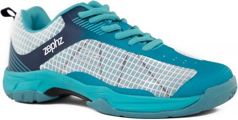 zephz Women's CourtLazer Pickleball Shoe, Canal Blue/White in Kuwait