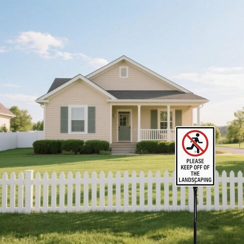 Please Keep Off Of The Landscaping Sign with Stakes 2 Pack Rust Free Aluminum Signage 12 × 8 Inches Keep Off Landscaping Signs for Yard Lawn Garden Outdoor in Saudi Arabia