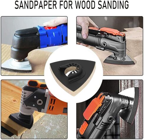 5PCS Oscillating Tool, Oscillating Tool Sanding Pad, Triangle Sanding Pads in Saudi Arabia